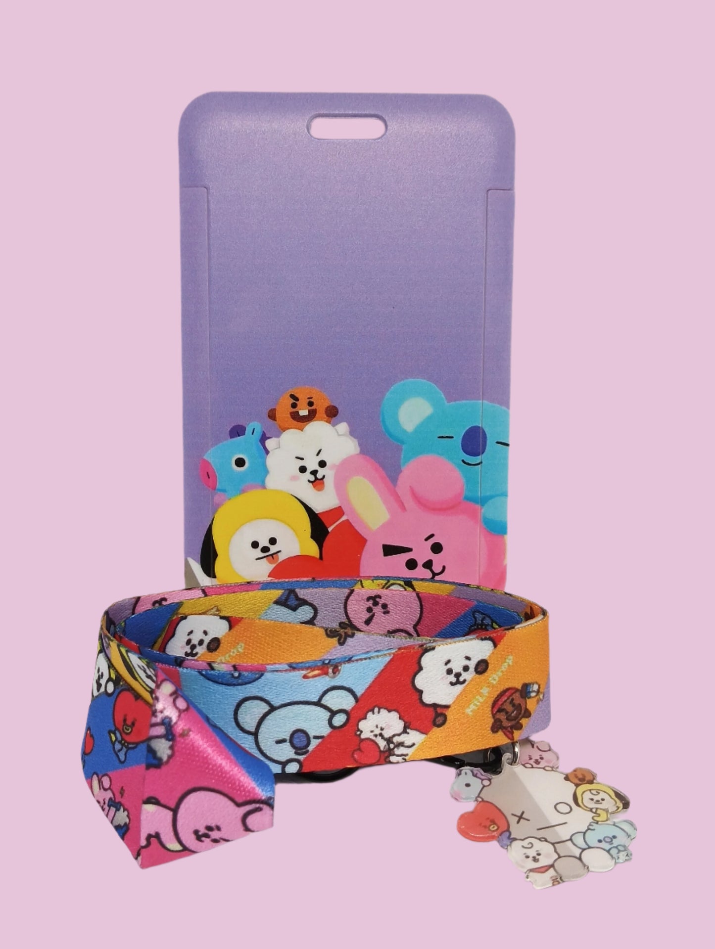 TARJETEROS BT21 CON CORREA - VARIOS MODELOS