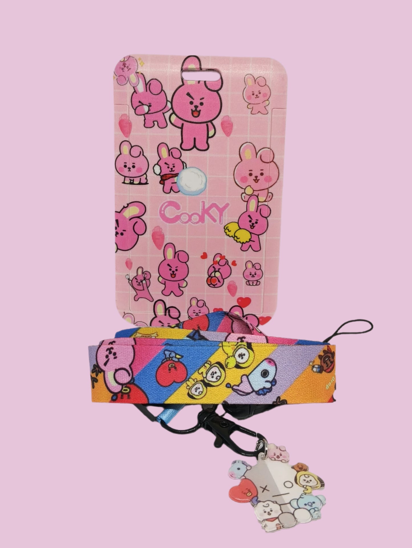 TARJETEROS BT21 CON CORREA - VARIOS MODELOS