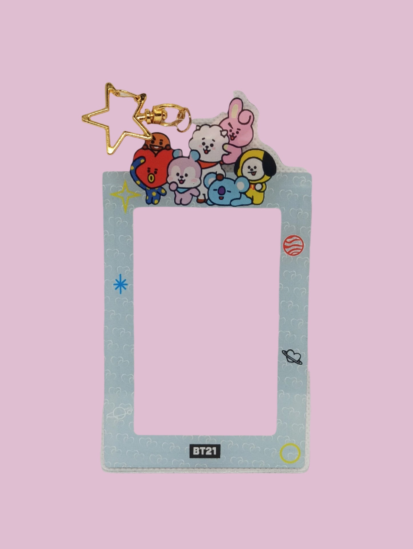 BT21 LLAVEROS ACRILICOS PORTA TARJETAS(7 vers)
