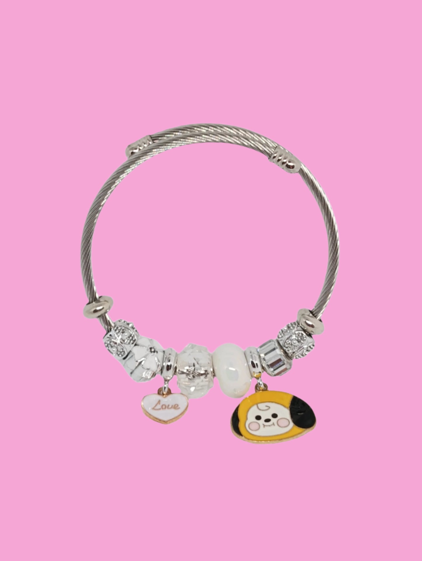 BT21 STAINLESS STEEL BRACLET