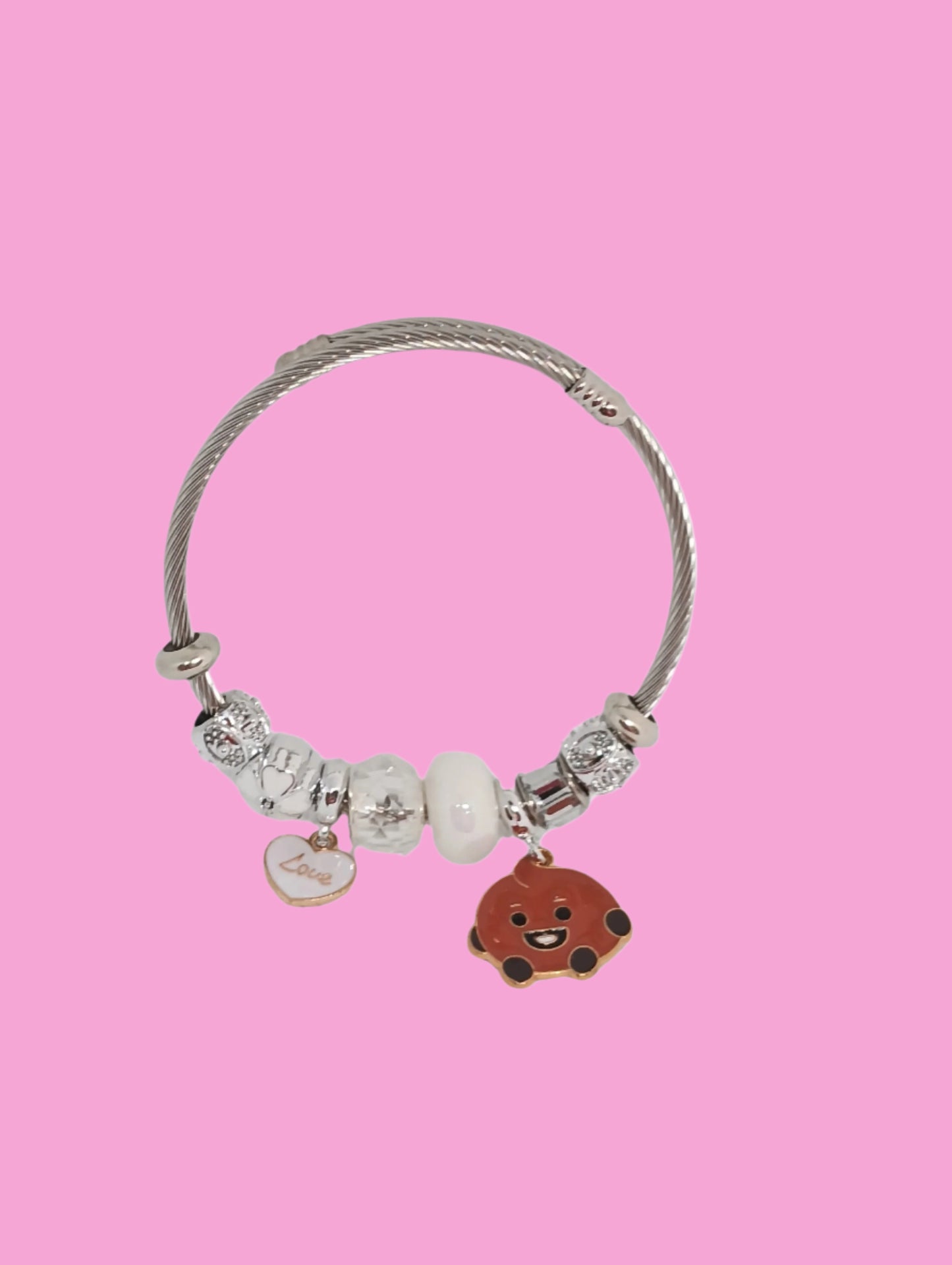 BT21 STAINLESS STEEL BRACLET