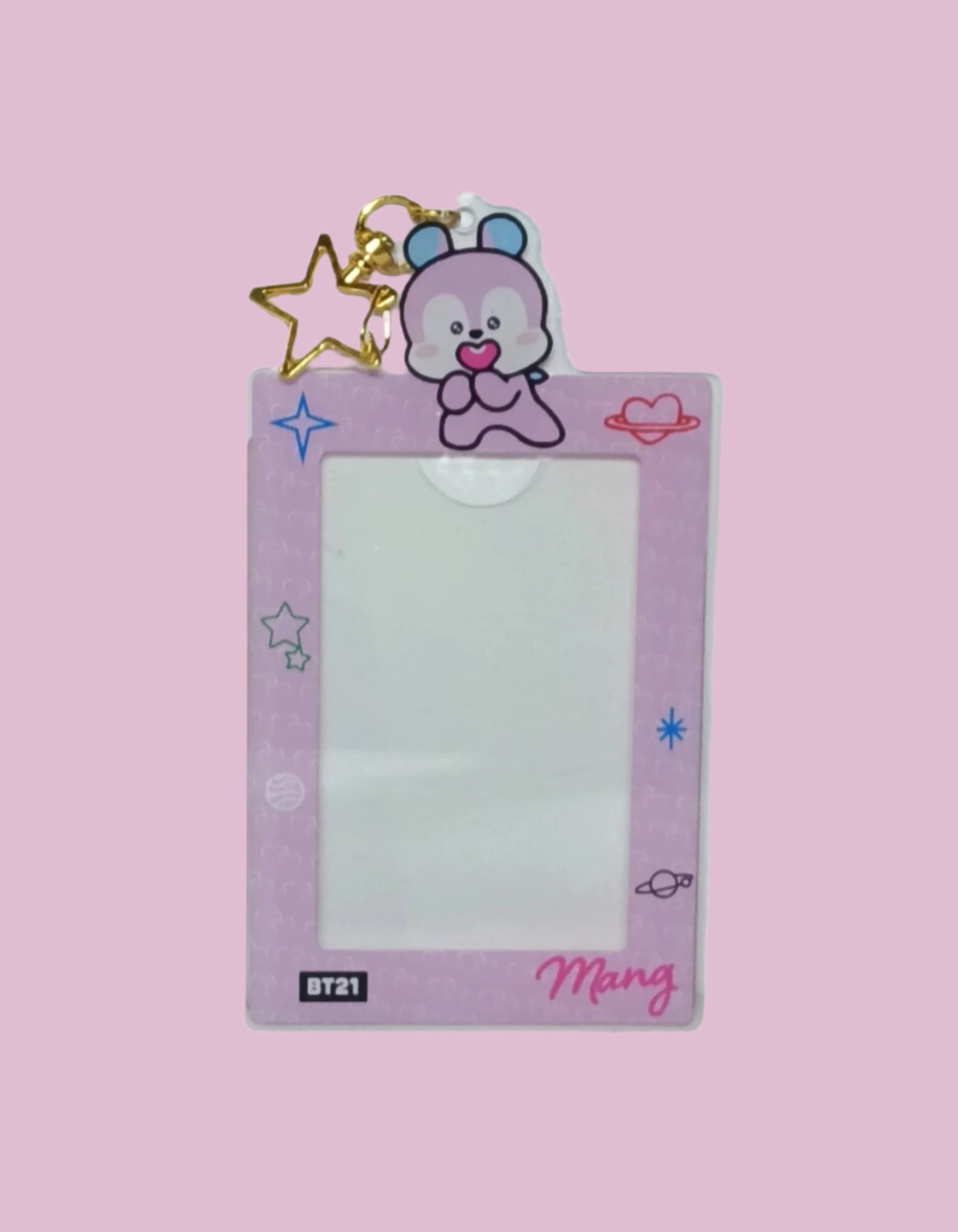 BT21 LLAVEROS ACRILICOS PORTA TARJETAS(7 vers)