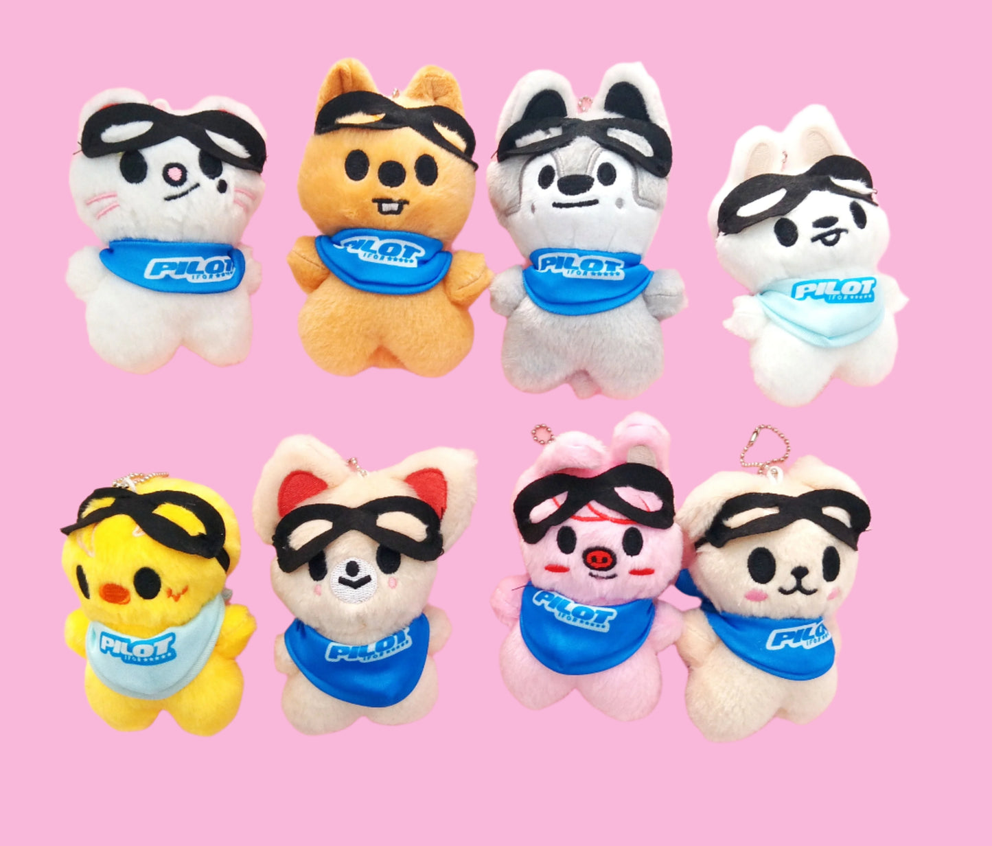 SKZOO-PLUSH KEICHAIN PILOT (8 vers) STRAY KIDS