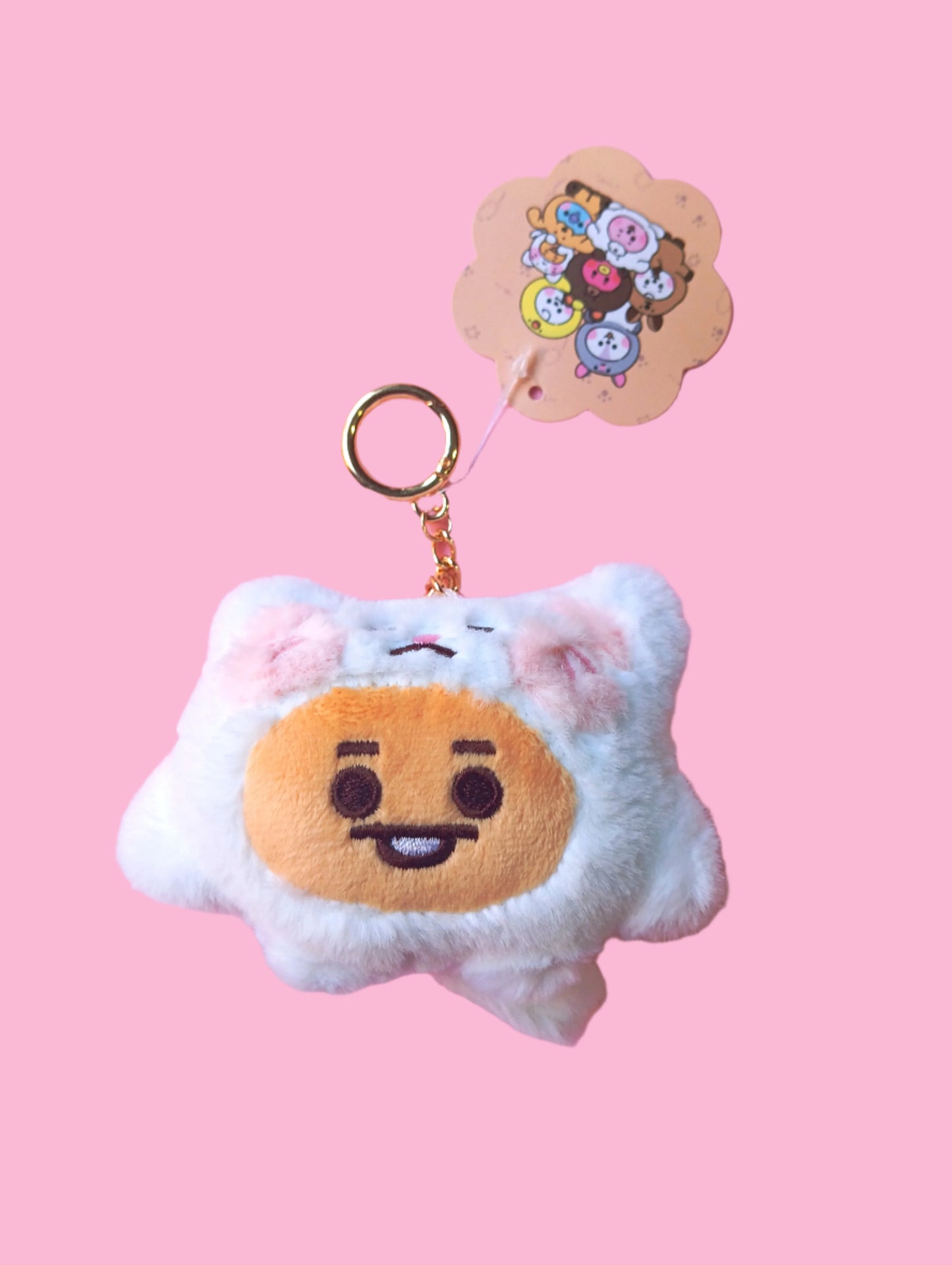 BT21 BABY FLUFFY DOLL KEIRING- (7 VERS) BTS