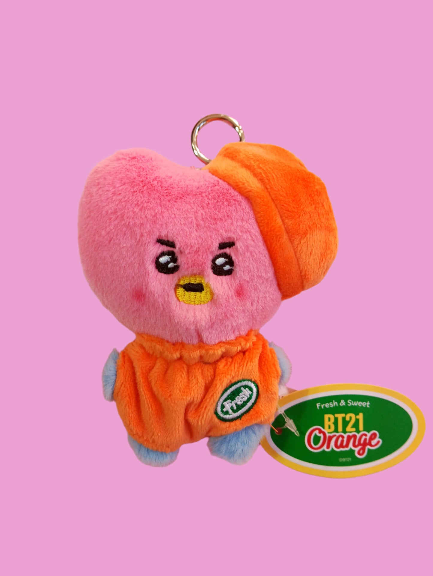 BT21 ORANGER PLÜSCH-SCHLÜSSELANHÄNGER