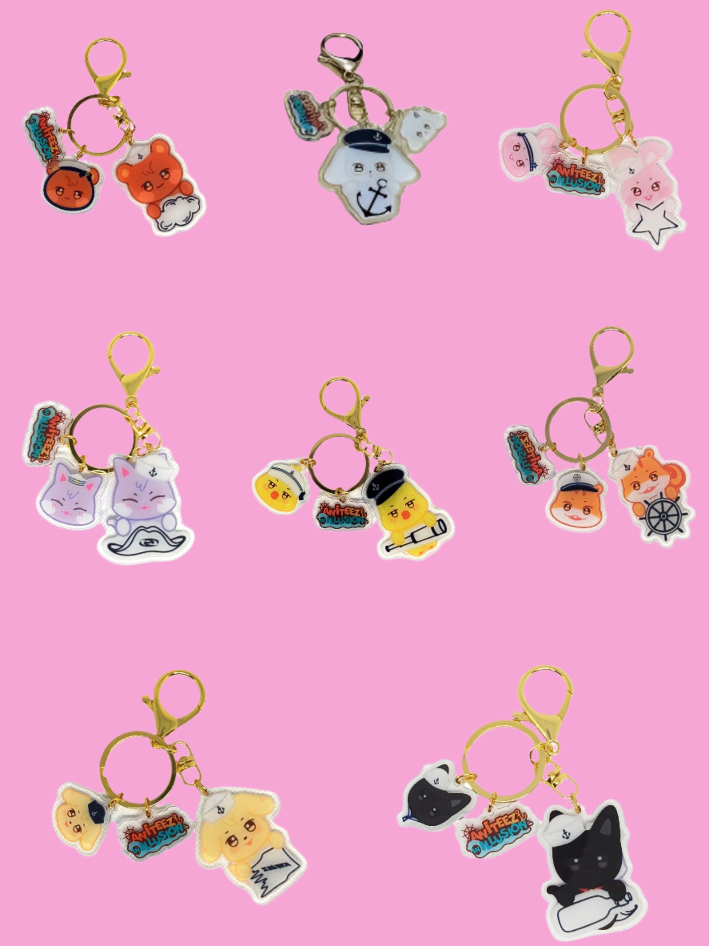 ATEEZ - ANITEEZ IN ILLUSION KEYCHAIN