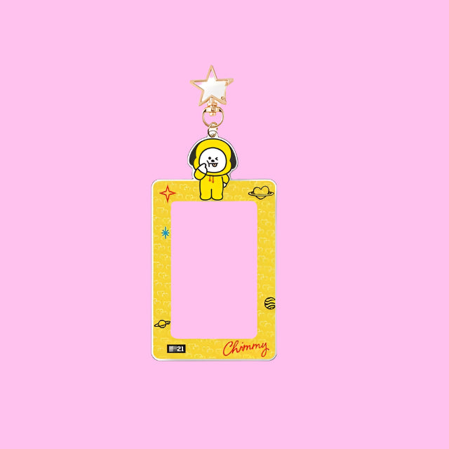 BT21 LLAVEROS ACRILICOS PORTA TARJETAS(7 vers)
