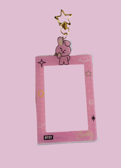 BT21 LLAVEROS ACRILICOS PORTA TARJETAS(7 vers)