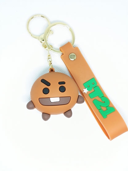 BT21 RUBBER FIGURES KEYCHAIN