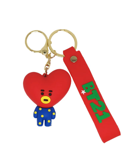 BT21 RUBBER FIGURES KEYCHAIN