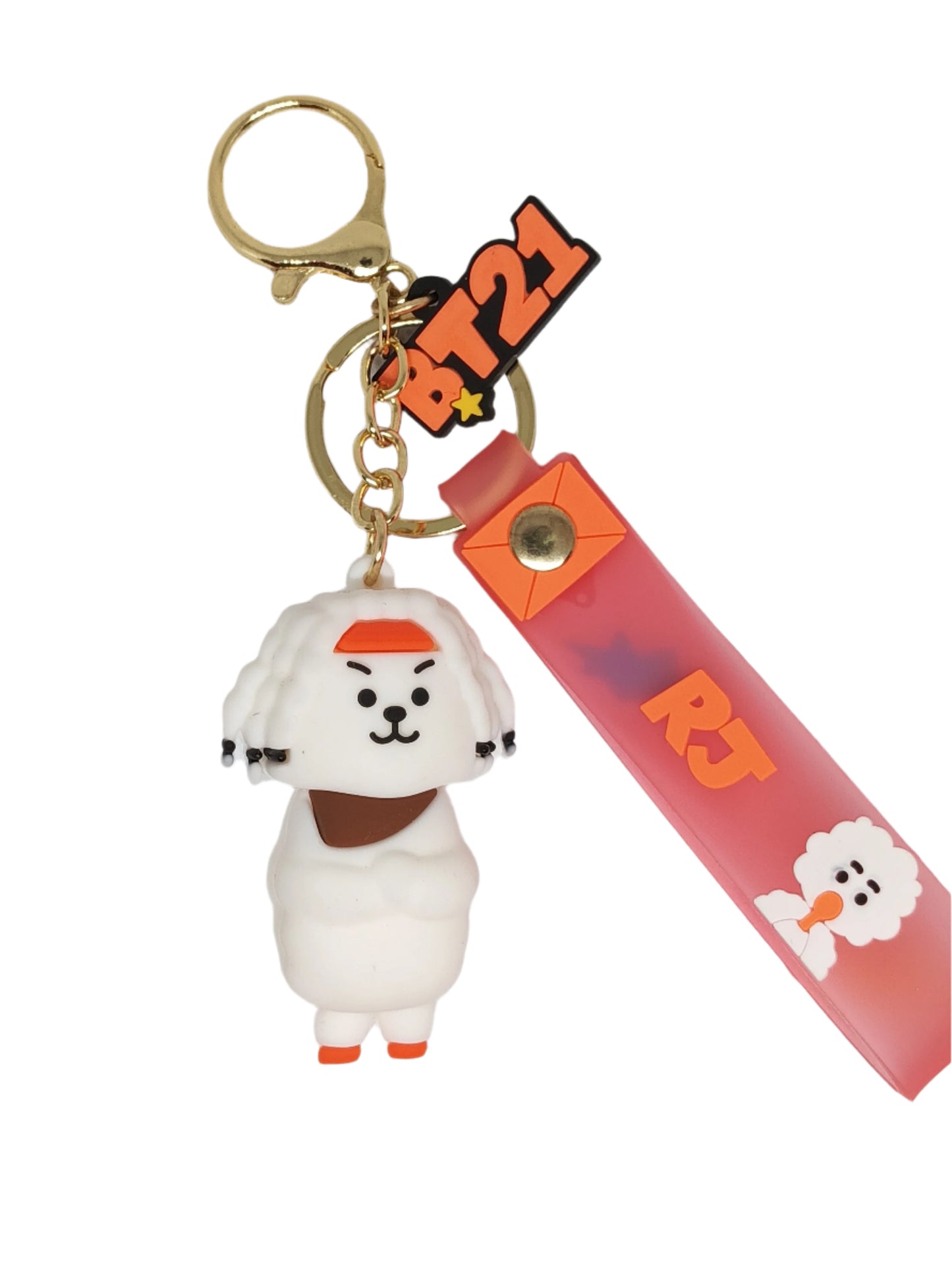 BT21 HAIRCUT RUBBER FIGURES KEYCHAIN