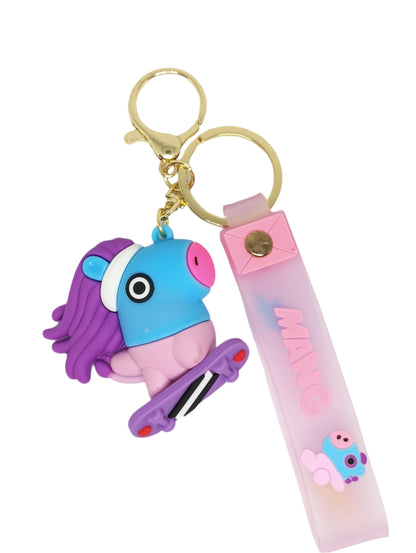 BT21 HAIRCUT RUBBER FIGURES KEYCHAIN