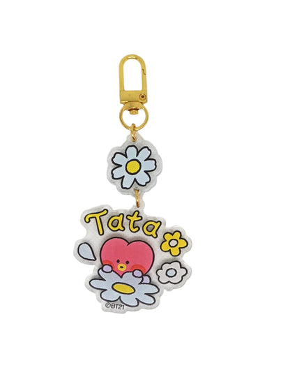 BT21 DAISIES ACRYLIC KEYCHAIN