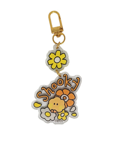 BT21 DAISIES ACRYLIC KEYCHAIN