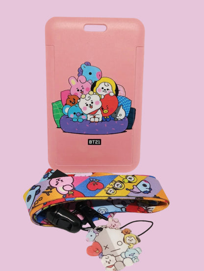 BT21 CARD HOLDERS WITH STRAP - VARIOUS MODELS