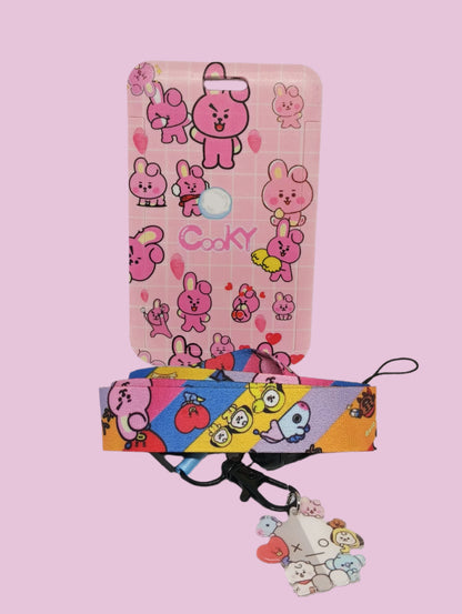 BT21 CARD HOLDERS WITH STRAP - VARIOUS MODELS