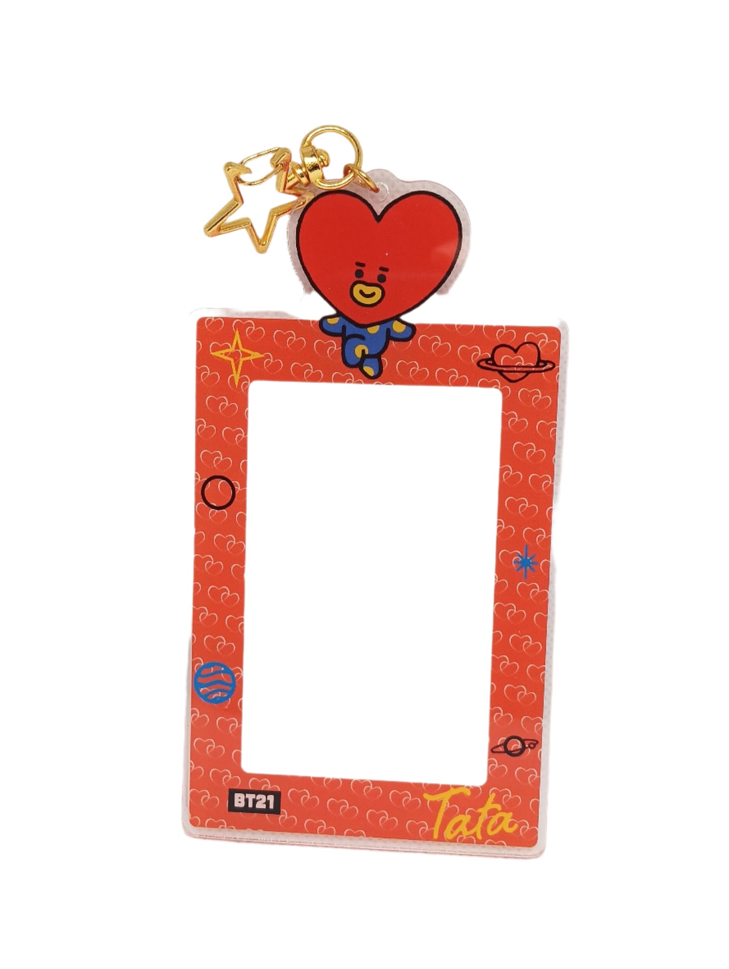 BT21 LLAVEROS ACRILICOS PORTA TARJETAS