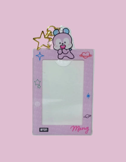 BT21 LLAVEROS ACRILICOS PORTA TARJETAS(7 vers)