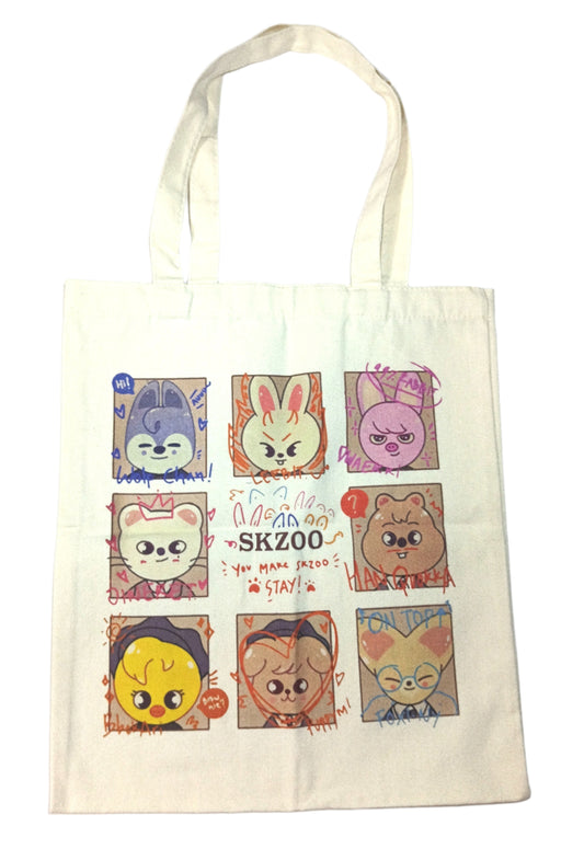 STRAY KIDS - SKZOO TOTE BAGS ( 3 VERSIONS)