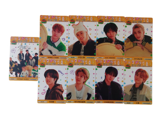 STRAY KIDS 9 TRANSPARENTS CARDS