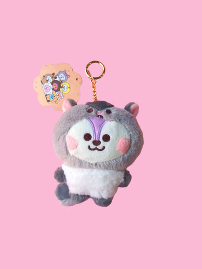 BT21 BABY FLUFFY DOLL KEIRING- (7 VERS) BTS