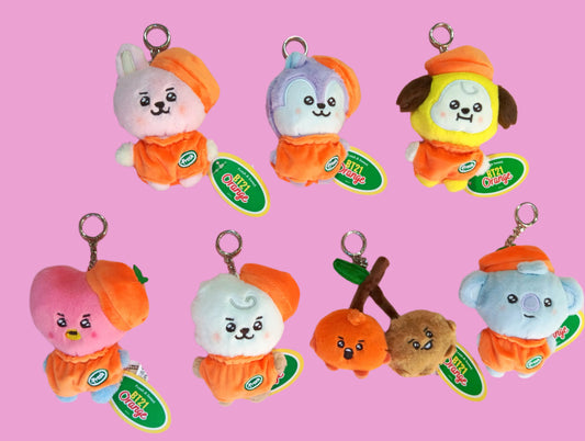 BT21 ORANGE PLUSH KEYCHAIN