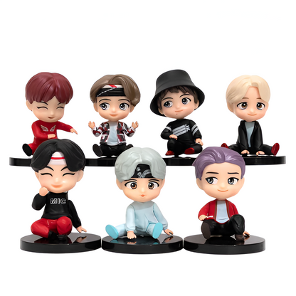 BTS SITTING FIGURES. MIC DROP